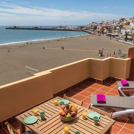 Ocean View Penthouse Apartment Gran Tarajal Bagian luar foto