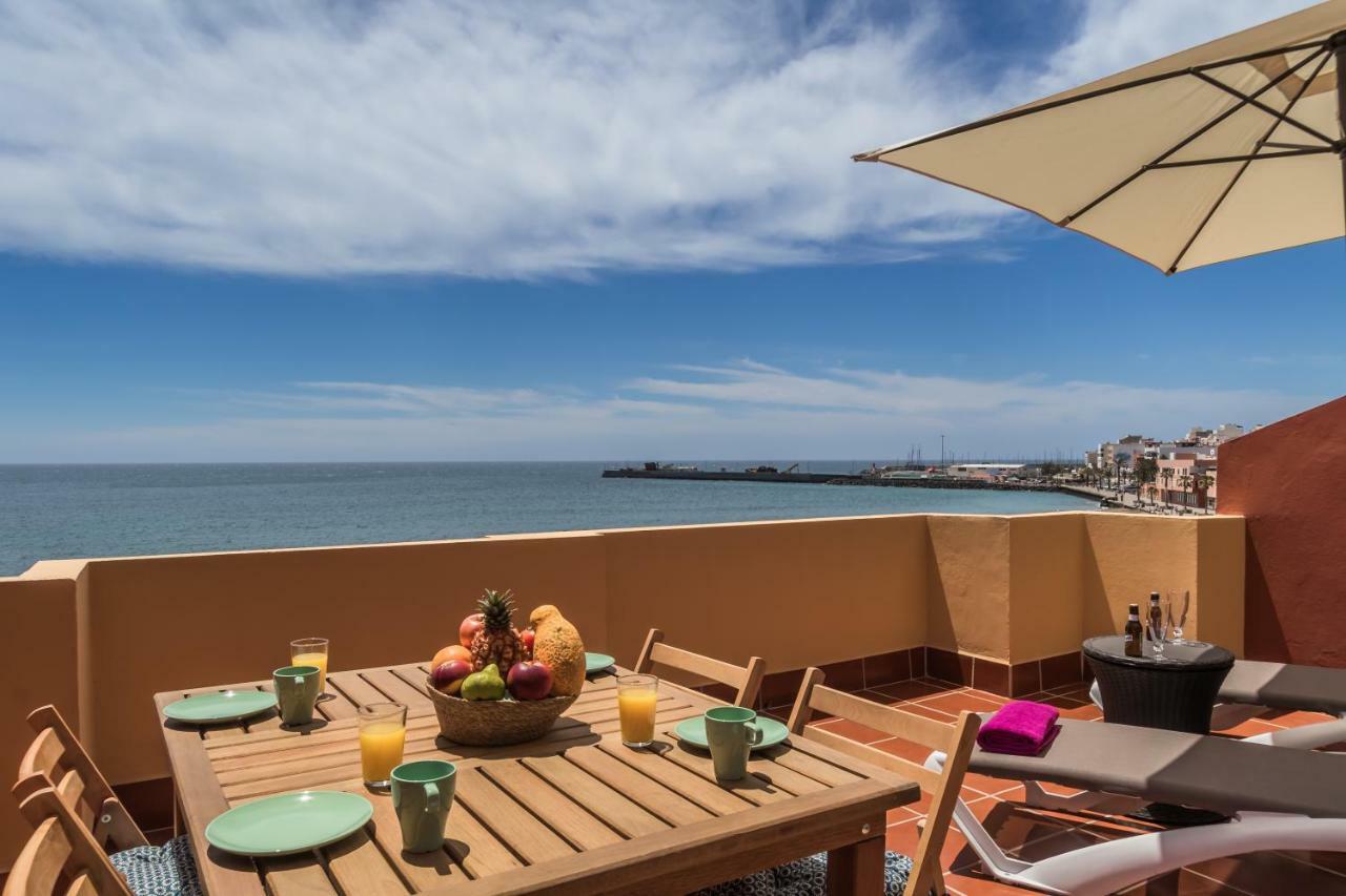 Ocean View Penthouse Apartment Gran Tarajal Bagian luar foto