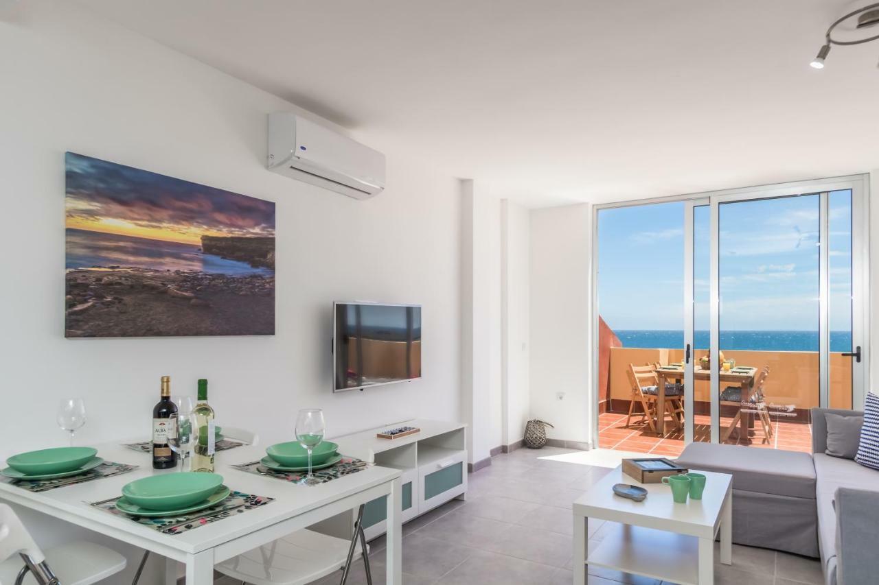 Ocean View Penthouse Apartment Gran Tarajal Bagian luar foto