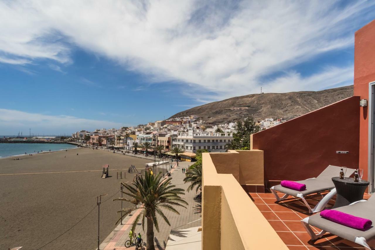 Ocean View Penthouse Apartment Gran Tarajal Bagian luar foto