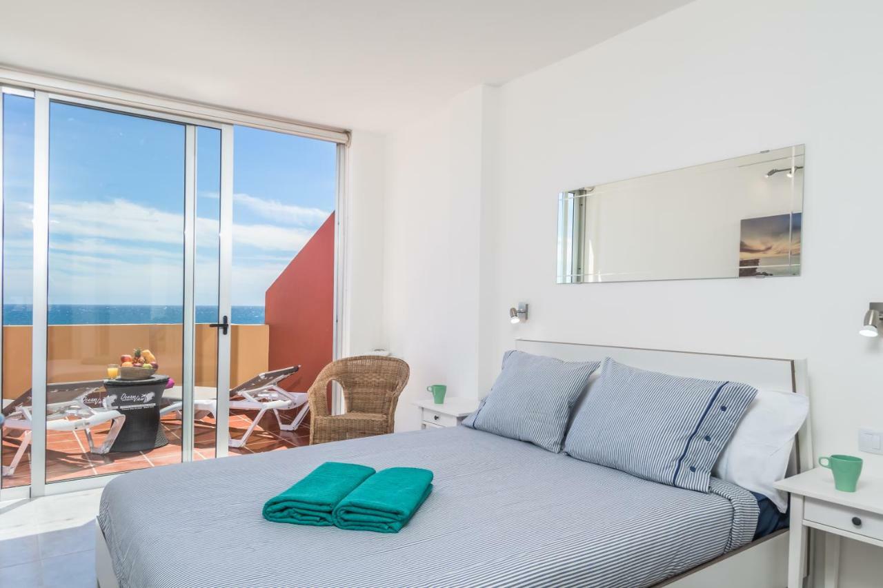 Ocean View Penthouse Apartment Gran Tarajal Bagian luar foto