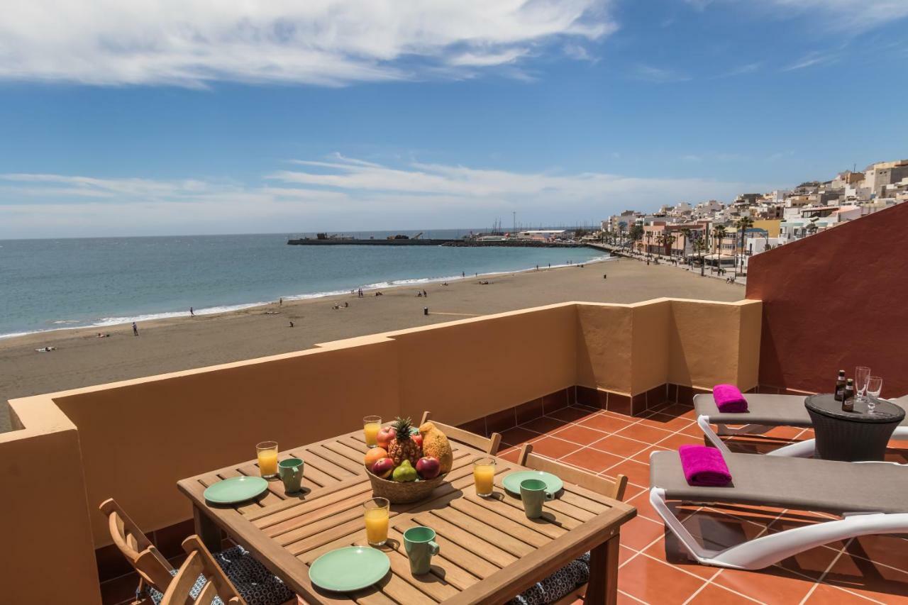 Ocean View Penthouse Apartment Gran Tarajal Bagian luar foto