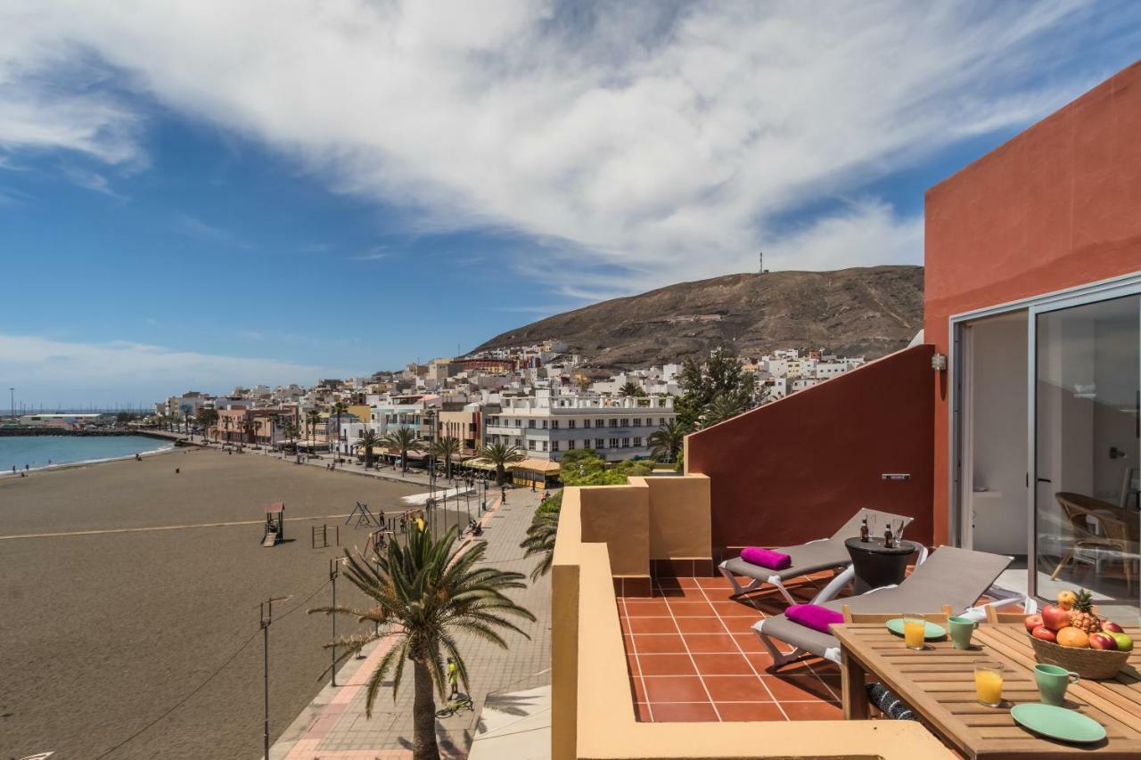 Ocean View Penthouse Apartment Gran Tarajal Bagian luar foto
