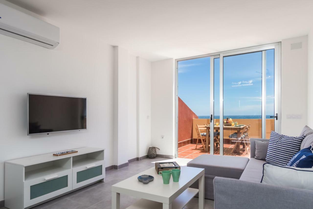 Ocean View Penthouse Apartment Gran Tarajal Bagian luar foto