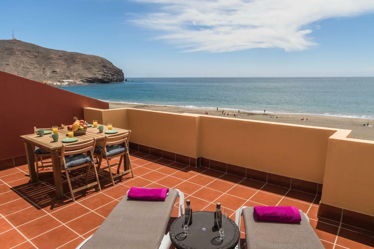 Ocean View Penthouse Apartment Gran Tarajal Bagian luar foto